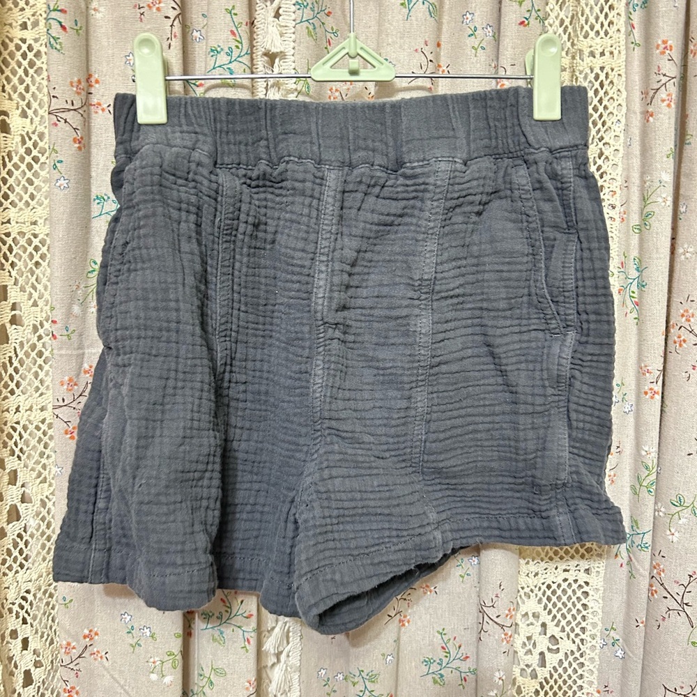 3/$30 Madewell Gauze Cotton Shorts XXS‎ Charcoal